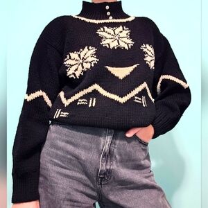 Vintage Nils High Neck Wool Sweater